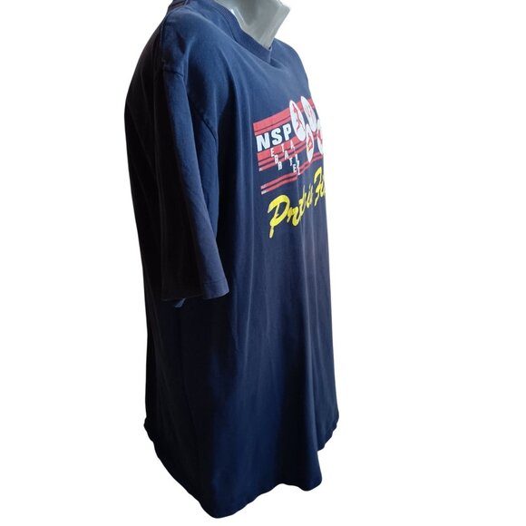 Nebraska State Patrol Vintage T-Shirt XL 1990s Crackle Graphic Fitness Blue USA - Picture 5 of 10